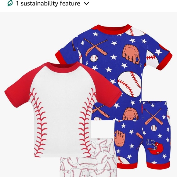 Sports pjs, brand new. Ordered wrong size, return date passed. Size 2T. - Picture 1 of 3